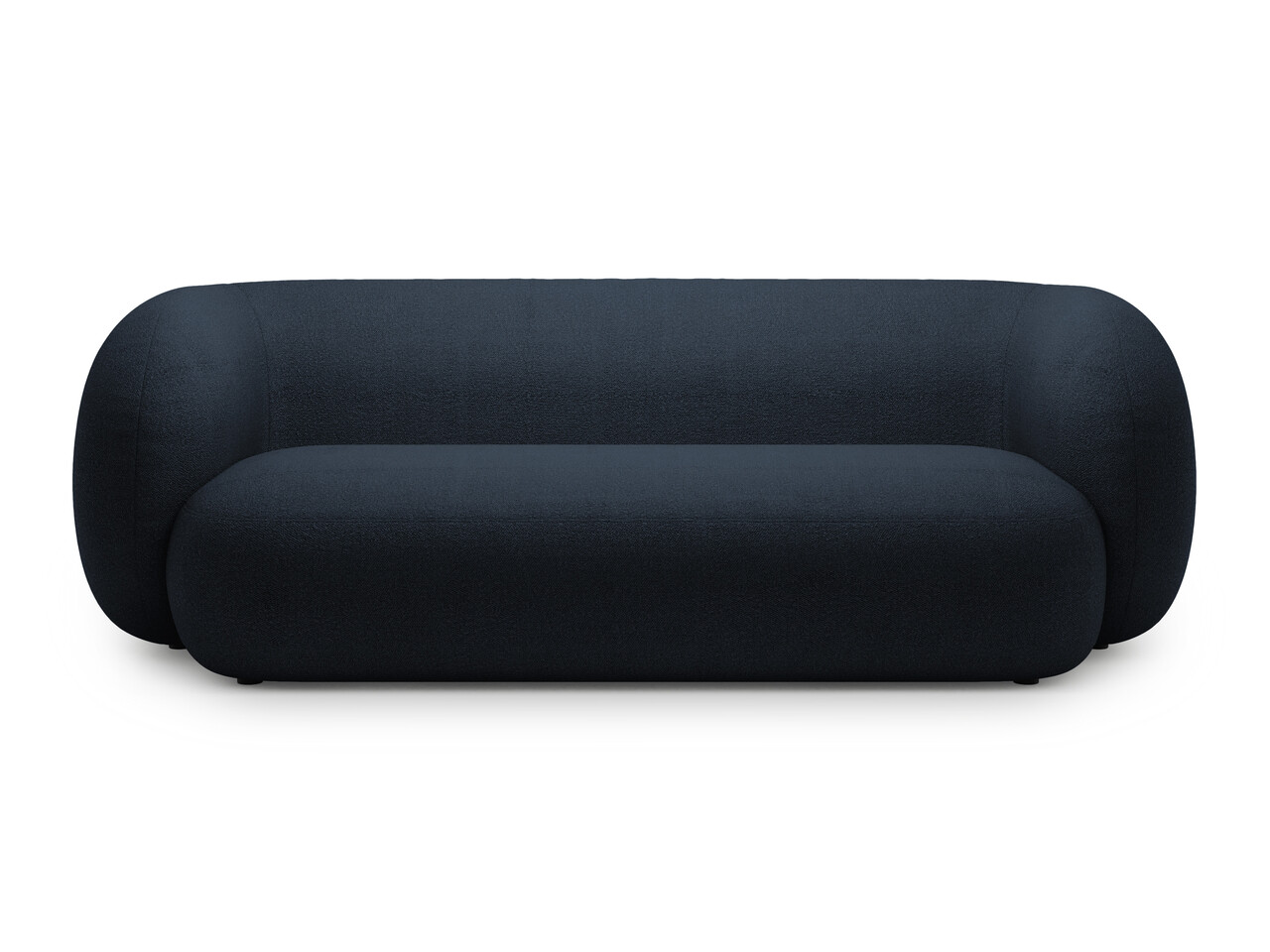 Canapea modulara 3 locuri, Kate, Micadoni Home, 213x99x76 cm, tesatura boucle, albastru inchis - imagine 5